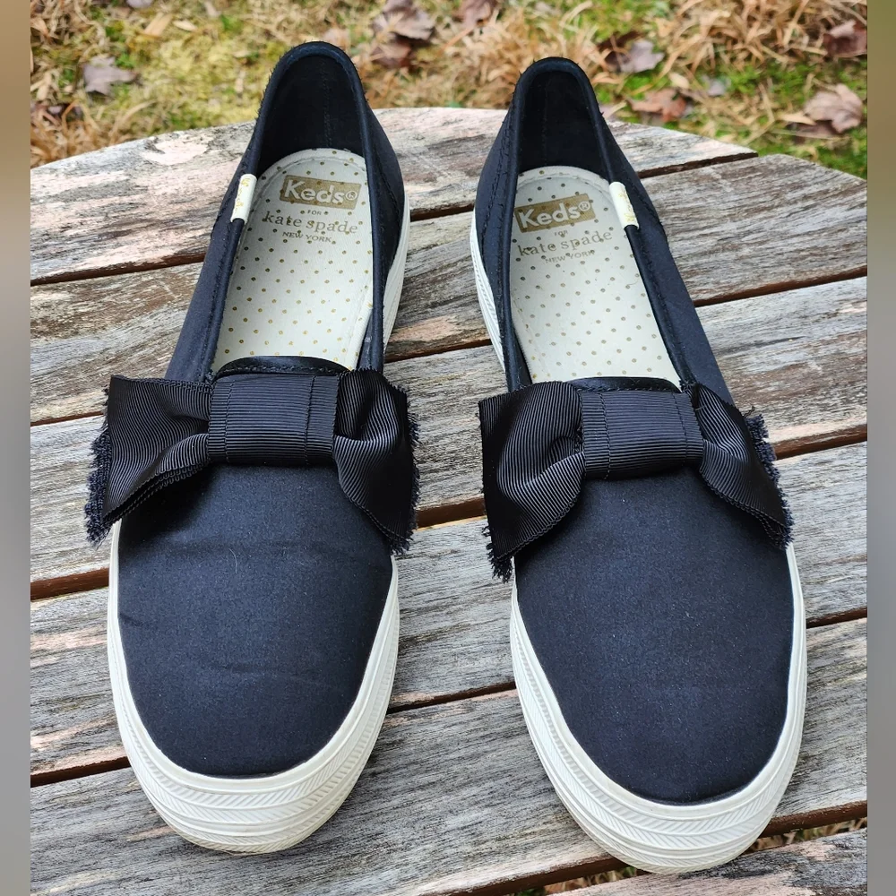 Kate Spade x Keds Triple Decker Bow Sneakers Wedding Shoes 10